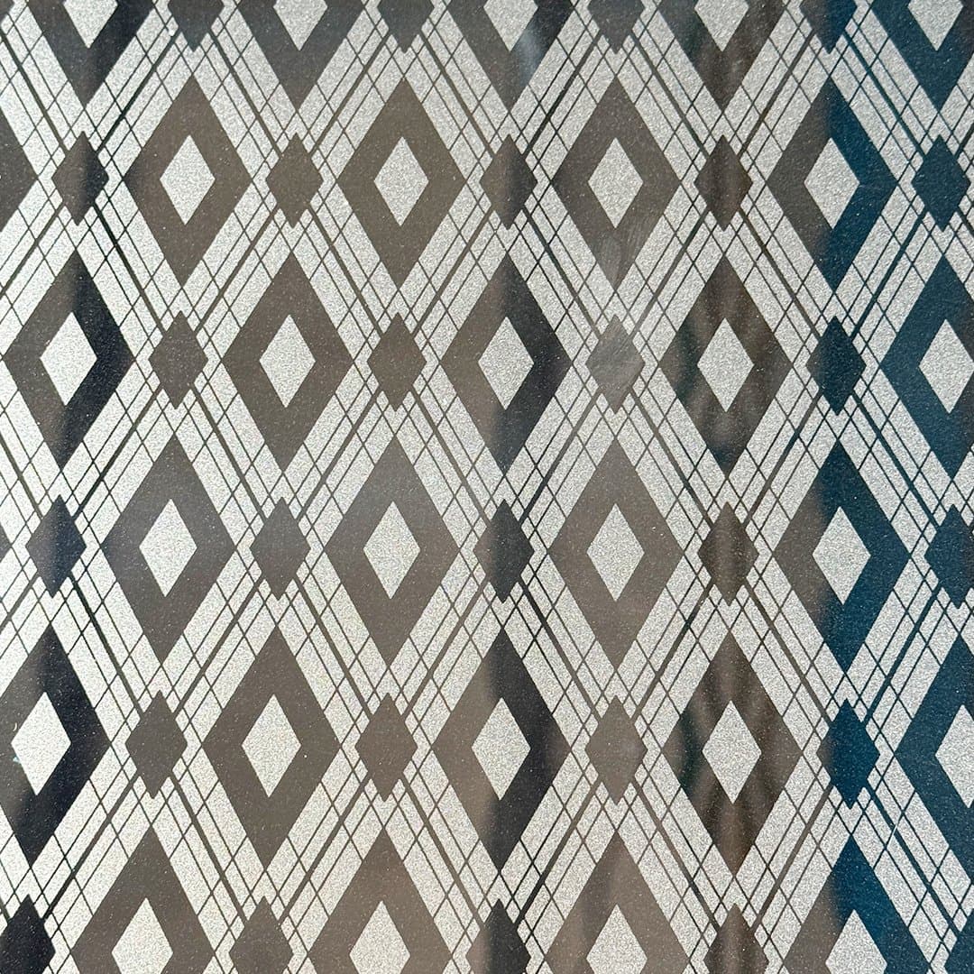 Eco Etch diamond pattern on stainless steel