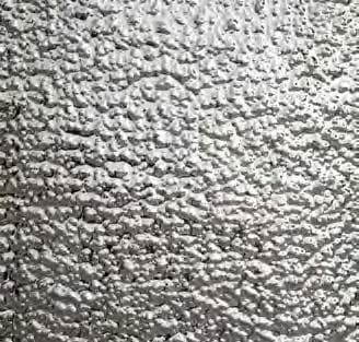 H3D hammered relief pattern, stainless steel