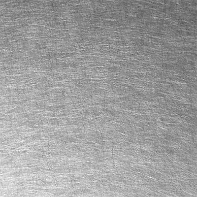 Vibration finish, non-directional swirl, stainless steel