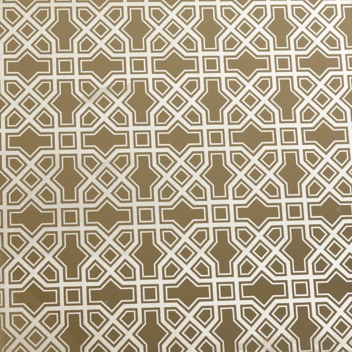 Gold-toned stainless steel with an interlocking geometric lattice pattern, from the legacy site's Marble Design page