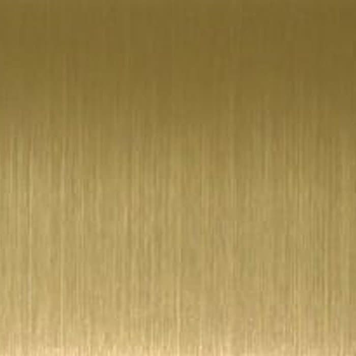 Brushed gold PVD stainless steel swatch